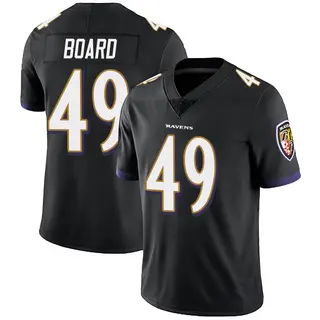 Baltimore Ravens Men's Chris Board Limited Alternate Vapor Untouchable Jersey - Black