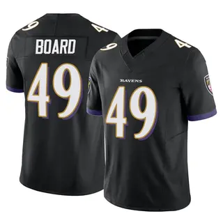 Baltimore Ravens Men's Chris Board Limited Vapor F.U.S.E. Jersey - Black