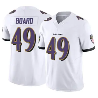 Baltimore Ravens Men's Chris Board Limited Vapor F.U.S.E. Jersey - White