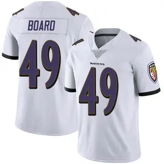 Baltimore Ravens Men's Chris Board Limited Vapor Untouchable Jersey - White