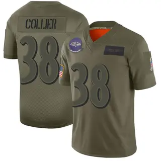 Baltimore Ravens Men's Chris Collier Limited 2019 Salute to Service Jersey - Camo