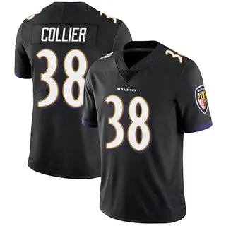 Baltimore Ravens Men's Chris Collier Limited Alternate Vapor Untouchable Jersey - Black