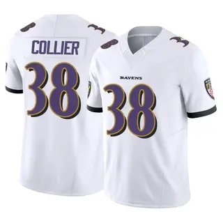 Baltimore Ravens Men's Chris Collier Limited Vapor F.U.S.E. Jersey - White