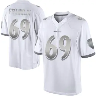 Baltimore Ravens Men's Ja'Mion Franklin Limited Platinum Jersey - White