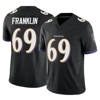 Baltimore Ravens Men's Ja'Mion Franklin Limited Vapor F.U.S.E. Jersey - Black