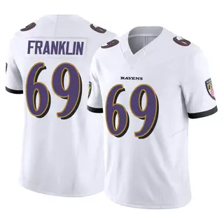 Baltimore Ravens Men's Ja'Mion Franklin Limited Vapor F.U.S.E. Jersey - White