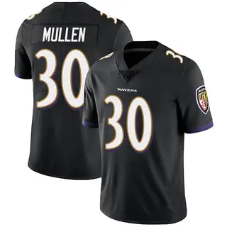 Baltimore Ravens Men's Trayvon Mullen Limited Alternate Vapor Untouchable Jersey - Black