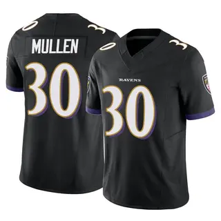 Baltimore Ravens Men's Trayvon Mullen Limited Vapor F.U.S.E. Jersey - Black