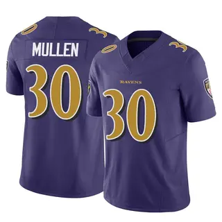 Baltimore Ravens Men's Trayvon Mullen Limited Vapor F.U.S.E. Jersey - Purple