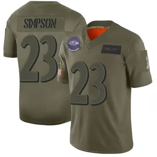 Baltimore Ravens Men's Trenton Simpson Limited 2019 Salute to Service Jersey - Camo