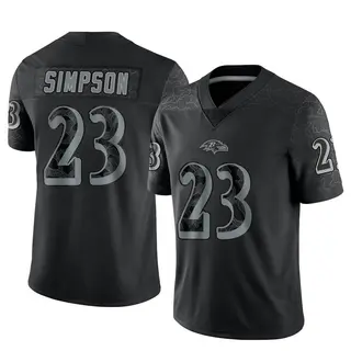 Baltimore Ravens Men's Trenton Simpson Limited Reflective Jersey - Black