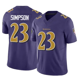 Baltimore Ravens Men's Trenton Simpson Limited Vapor F.U.S.E. Jersey - Purple