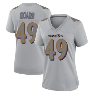 Baltimore Ravens Women's Chris Board Game Atmosphere Fashion Jersey - Gray