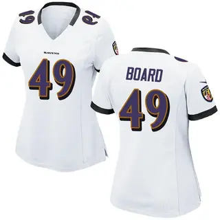 Baltimore Ravens Women's Chris Board Game Jersey - White