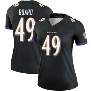 Baltimore Ravens Women's Chris Board Legend Jersey - Black