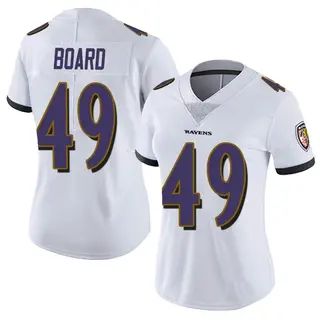 Baltimore Ravens Women's Chris Board Limited Vapor Untouchable Jersey - White