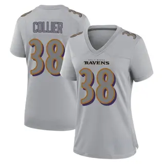 Baltimore Ravens Women's Chris Collier Game Atmosphere Fashion Jersey - Gray