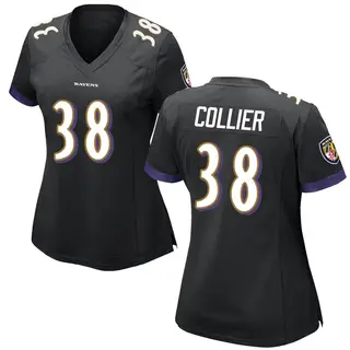 Baltimore Ravens Women's Chris Collier Game Jersey - Black