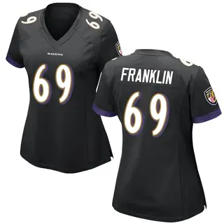 Baltimore Ravens Women's Ja'Mion Franklin Game Jersey - Black