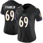 Baltimore Ravens Women's Ja'Mion Franklin Limited Alternate Vapor Untouchable Jersey - Black