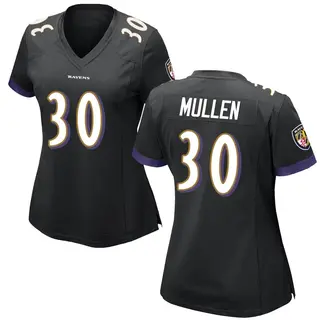 Baltimore Ravens Women's Trayvon Mullen Game Jersey - Black