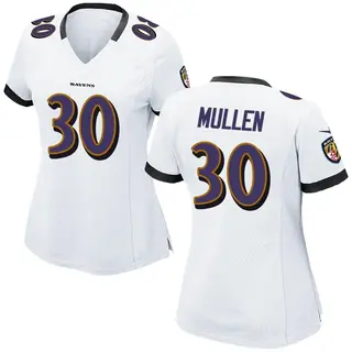 Baltimore Ravens Women's Trayvon Mullen Game Jersey - White