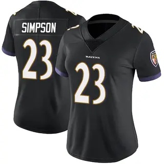 Baltimore Ravens Women's Trenton Simpson Limited Alternate Vapor Untouchable Jersey - Black