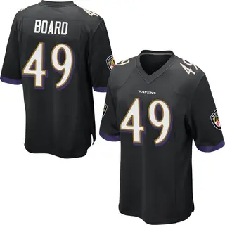 Baltimore Ravens Youth Chris Board Game Jersey - Black