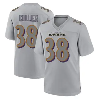 Baltimore Ravens Youth Chris Collier Game Atmosphere Fashion Jersey - Gray