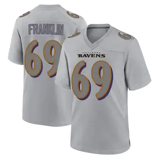 Baltimore Ravens Youth Ja'Mion Franklin Game Atmosphere Fashion Jersey - Gray