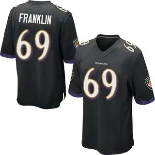 Baltimore Ravens Youth Ja'Mion Franklin Game Jersey - Black