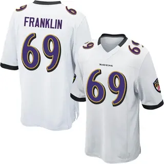 Baltimore Ravens Youth Ja'Mion Franklin Game Jersey - White