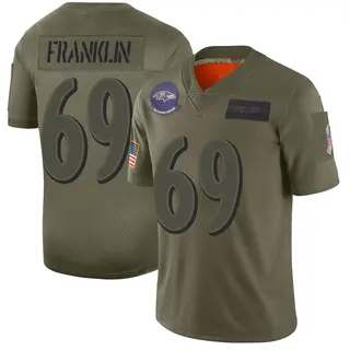 Baltimore Ravens Youth Ja'Mion Franklin Limited 2019 Salute to Service Jersey - Camo