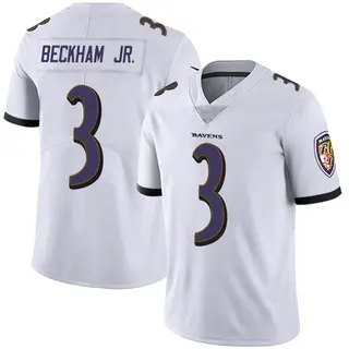 Odell Beckham Jr. 13 Baltimore Ravens Game Men Jersey - White - Bluefink